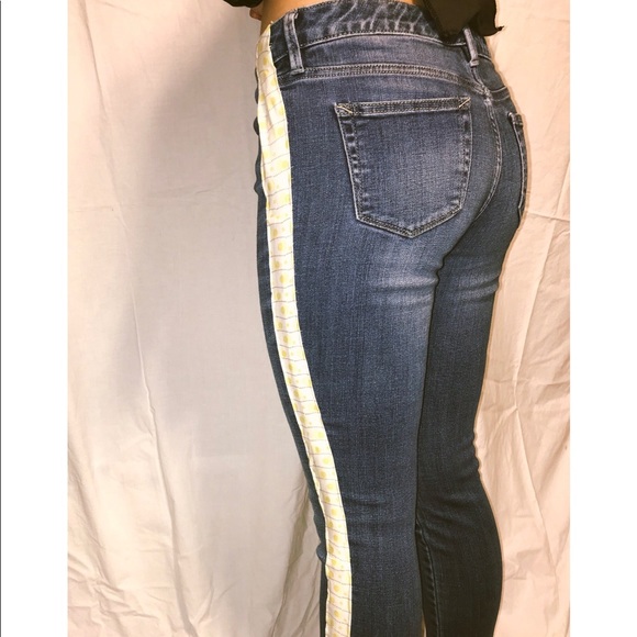 Custom polka dot stripe jeans - Picture 2 of 5